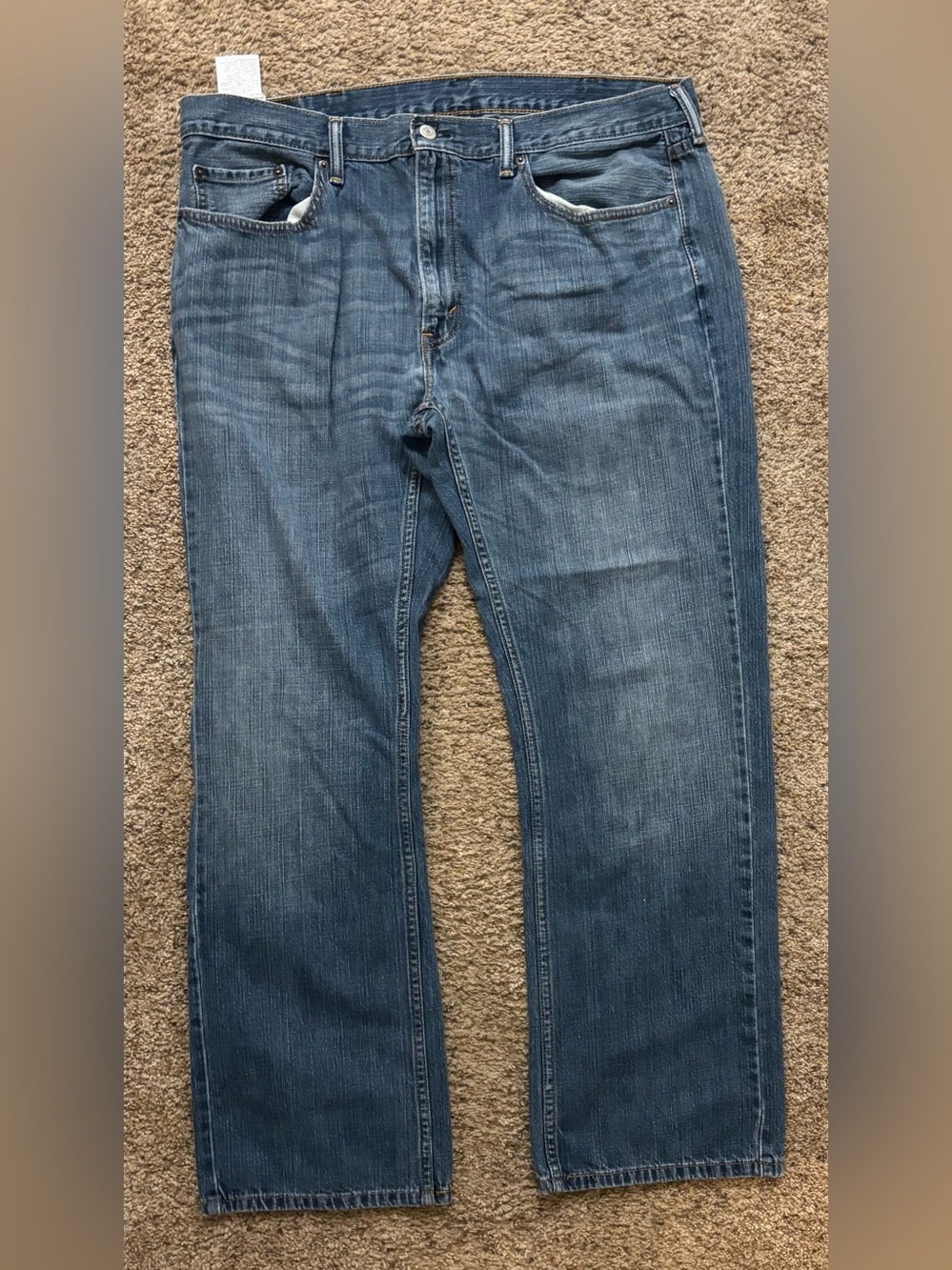Levi's Men's Straight Fit Dark Blue Denim Jeans